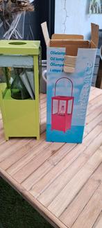 Olie lamp Appeltjes groen Nieuw in doos, Tuin en Terras, Ophalen of Verzenden, Zo goed als nieuw, Vloer