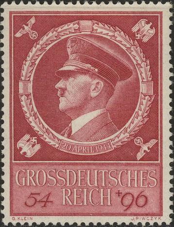 Mooie Hitler Zegel uit 1944 (DR 887) - 01 beschikbaar voor biedingen