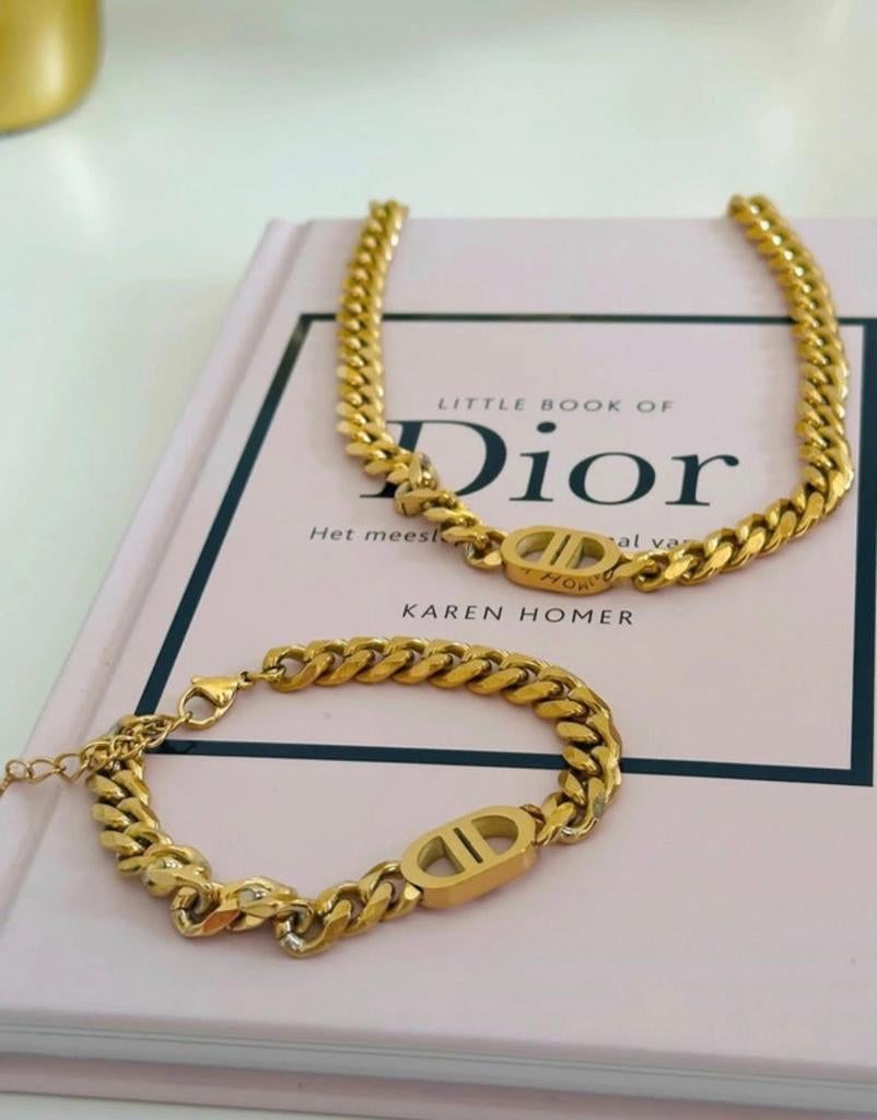 Yehwang 'The Good Life' Gouden Ketting - Verstelbaar!, Overige materialen, Verstelbaar, Nieuw, Ophalen of Verzenden