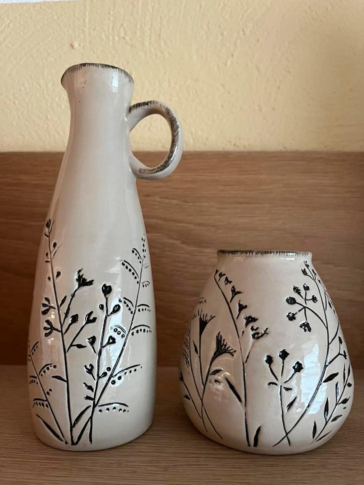 Bloemenvaasjes set - Droogbloemen, Huis en Inrichting, Woonaccessoires | Vazen, Zo goed als nieuw, Overige kleuren, Minder dan 50 cm