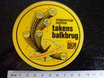 sticker takens balkbrug ontspannings centrum logo, Verzenden, Zo goed als nieuw, Bedrijf of Vereniging