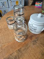 Riviera maison theelichtjes en voorraadpot, Ophalen, Zo goed als nieuw, Overige materialen, Minder dan 25 cm