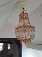 Kroonluchter en plafonnière diverse antieke lampen, Ophalen