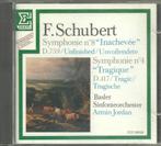 Schubert - Symfonie 4 en 8 Onvoltooide, Cd's en Dvd's, Cd's | Klassiek, Ophalen of Verzenden, Zo goed als nieuw, Romantiek