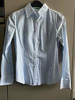 Wit en licht blauw gestreepte blouse maat M - dames-Benetton, Maat 38/40 (M), Benetton, Wit, Ophalen of Verzenden