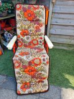 retro vintage oranje tuinstoel, Tuin en Terras, Tuinmeubel-accessoires, Ophalen, Gebruikt