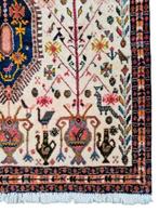 Handgeknoopt Perzisch wol Karaja tapijt Heriz Iran 108x163cm, Perzisch vintage oosters HYPE, 100 tot 150 cm, 150 tot 200 cm, Rechthoekig