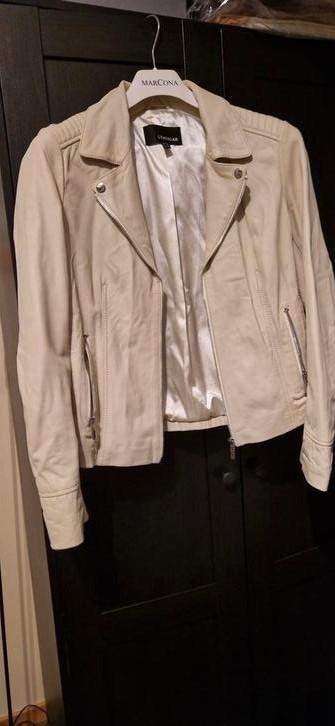 StudioAr jas leer maat 40, Kleding | Dames, Jasjes, Kostuums en Pakken, Zo goed als nieuw, Maat 38/40 (M), Wit, Ophalen of Verzenden