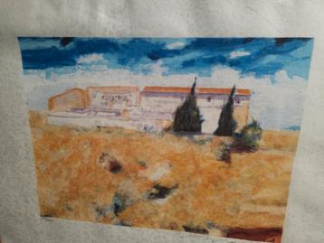 Zeefdruk Landschap beschikbaar voor biedingen