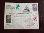 Envelop Speciale Kerstvlucht Ams-Batavia 1933 gestempeld, Postzegels en Munten, Brieven en Enveloppen | Nederland, Envelop, Verzenden