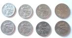 8 x 20 lire Italië, verschillende jaartallen., Ophalen of Verzenden, Italië, Setje