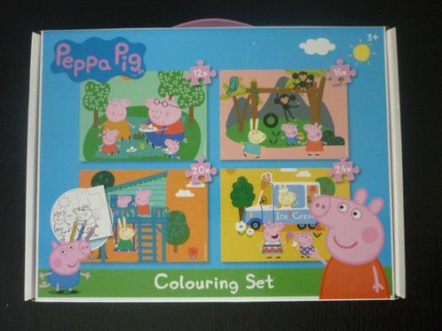 Peppa Big inkleurpuzzel / 4 in 1 puzzle / kleur puzzel NIEUW, Kinderen en Baby's, Speelgoed | Kinderpuzzels, Nieuw, 2 tot 4 jaar