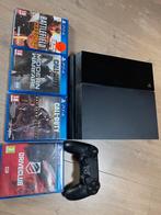 Playstation 4 + controller + 4 spellen, Spelcomputers en Games, Games | Sony PlayStation 4, 1 speler, Ophalen, Zo goed als nieuw