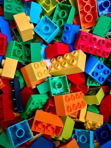  Mix van 200 originele Lego DUPLO blokken / steentjes  beschikbaar voor biedingen