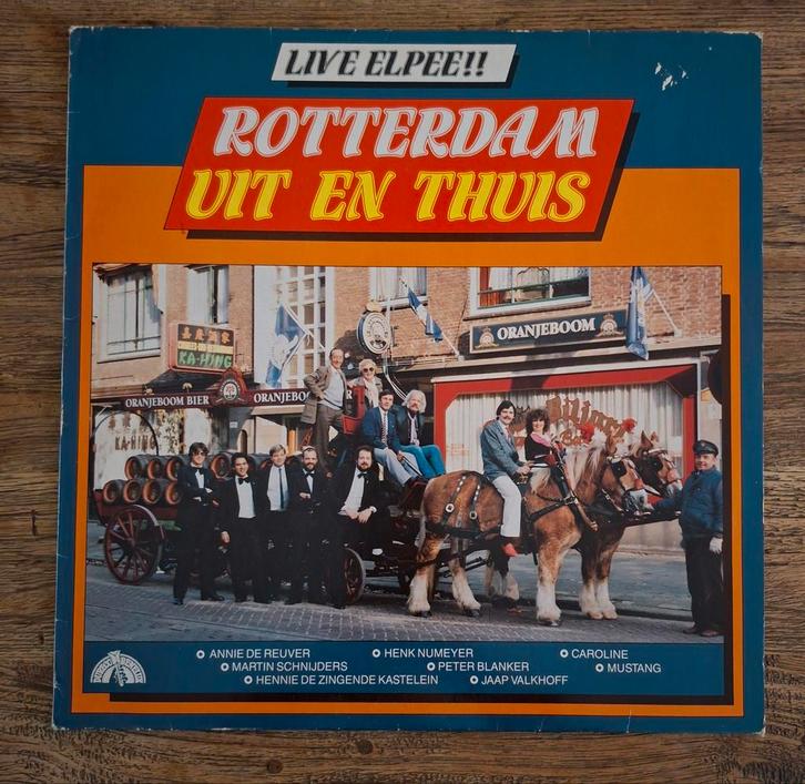 LP Rotterdam Uit en Thuis, Cd's en Dvd's, Vinyl | Nederlandstalig, Gebruikt, Levenslied of Smartlap, 12 inch, Ophalen