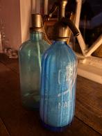 Antieke Blauwe Spuitfles -  Cognac, Antiek en Kunst, Antiek | Glas en Kristal, Ophalen