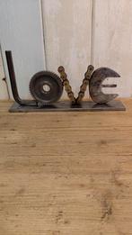 Tekst Love - metal art - upcycling - uniek, Gebruikt, L, L, L