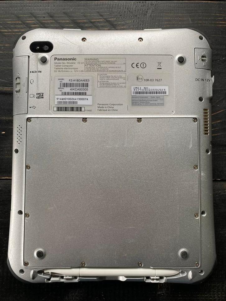 Panasonic Toughpad FZ-A1 Tablet met defect!, Computers en Software, Android Tablets, Niet werkend, Wi-Fi en Mobiel internet, 10 inch