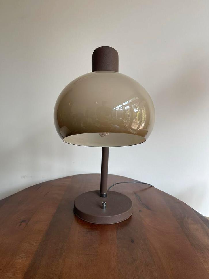 Vintage Space Age Mushroom Bureaulamp Herda of Dijkstra, Huis en Inrichting, Lampen | Vloerlampen, Gebruikt, Minder dan 100 cm