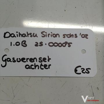 Daihatsu Sirion 1.0 B  5 drs 2002 2500085  Gasveren set  beschikbaar voor biedingen
