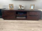 Tv meubel massief hout, Ophalen, 25 tot 50 cm, 150 tot 200 cm, Minder dan 100 cm
