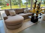 Luxe Velvet Loungebank Lio 170x280cm NIEUW - Beige / Khaki, Oosterbaan, 250 tot 300 cm, Info@oosterbaanwonen.nl, Hoekbank