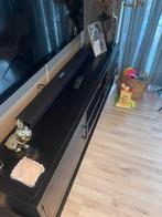 tv meubel zwart staal industrieel, Huis en Inrichting, Kasten | Televisiemeubels, Ophalen, Zo goed als nieuw, 200 cm of meer, Minder dan 100 cm