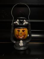 Halloween Kandelaar met Pompoen en Geesten, Huis en Inrichting, Woonaccessoires | Kandelaars en Kaarsen, Overige materialen, Gebruikt