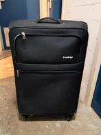 Zwarte, zachte koffer 77 x 52,5 x 29 cm (HxBxD), Ophalen, 45 tot 55 cm, Zo goed als nieuw, 70 cm of meer