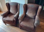 2 vintage oor fauteuils, Ophalen, Hout, Gebruikt, Koloniaal