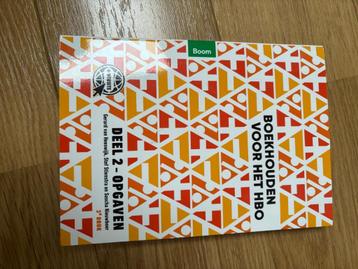 Nieuw boek: boekhouden voor het HBO deel 2 opgaven  beschikbaar voor biedingen