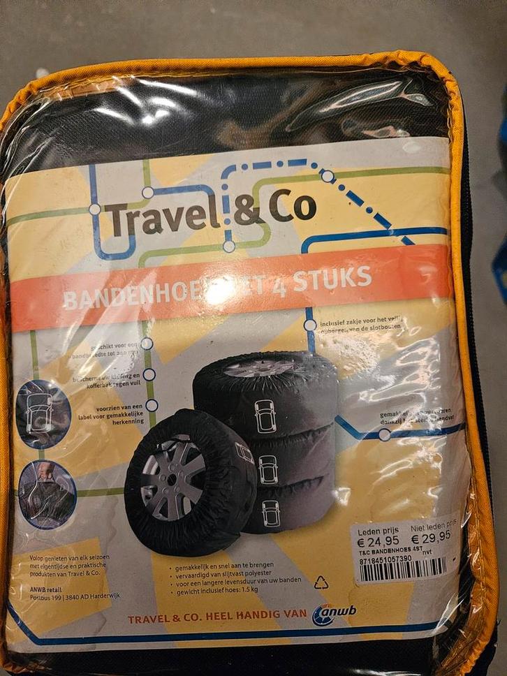 Nieuwe Travel & Co Bandenhoezen - 4 stuks, Auto diversen, Auto-accessoires, Nieuw, Ophalen