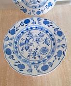 antieke louis regout blue onion Zwiebelmuster  bord 20 5 cm, Ophalen of Verzenden