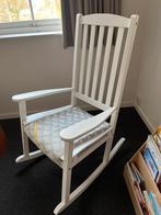 Schommelstoel wit/grijs met cactus print, Kinderen en Baby's, Kinderkamer | Tafels en Stoelen, Ophalen, Zo goed als nieuw