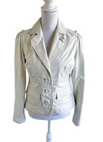 Mooi leren jasje van Essentiel Antwerp 40, Maat 38/40 (M), Mailto:service@essentiel-antwerp.com, Wit, Ophalen of Verzenden