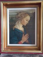 vintage prent op doek Madonna, Ophalen of Verzenden