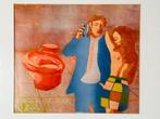 Authentiek modern schilderij - Dansen - 61x72, Ophalen of Verzenden