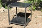 Brocante - Vierkante metalen tafel!, Huis en Inrichting, Woonaccessoires | Overige, Ophalen, Zo goed als nieuw
