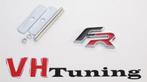 Seat FR 3D logo zwart / rood met grill bevestiging 5 cm, Ophalen of Verzenden