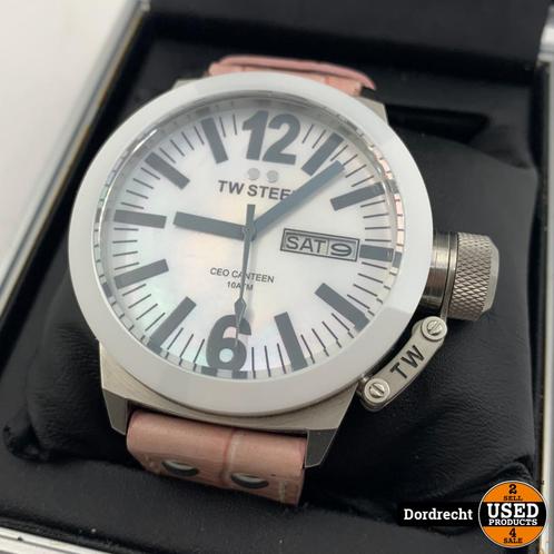 TW Steel CE1037 horloge roze/wit/zilver | In doos | Met gara, Sieraden, Tassen en Uiterlijk, Horloges | Dames, Zo goed als nieuw