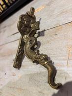Vintage koperen/messing wandhaak, Antiek en Kunst, Ophalen of Verzenden, Koper