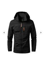 Nieuwe zwarte windjack heren - Maat L, Kleding | Heren, Jassen | Zomer, Ophalen of Verzenden, Nieuw, Maat 52/54 (L), Zwart