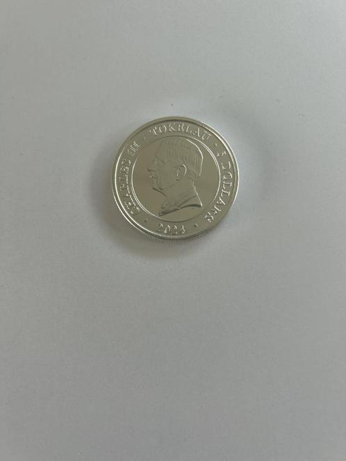 1 oz Tokelau Crocodile 2024 – zilveren munt, Postzegels en Munten, Munten | Oceanië, Losse munt, Zilver, Ophalen of Verzenden