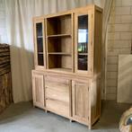 Servieskast - 4 deuren - massief teak - 150 cm - TTM Wonen, Glas, Nieuw, 150 tot 200 cm, 25 tot 50 cm