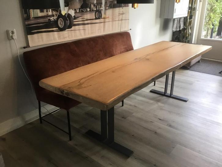 Eetkamertafel en bank, Huis en Inrichting, Tafels | Eettafels, Gebruikt, 50 tot 100 cm, 200 cm of meer, Vijf personen of meer