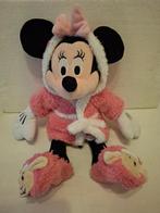 Leuke pluche Minnie Mouse in badjas (disneyland), Knuffel, Ophalen of Verzenden, Zo goed als nieuw, --
