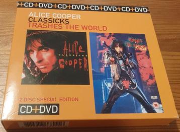 muziek dvd / cd: Alice Cooper Classicks / Trash the world