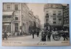 Den Haag Groete uit Hoogstraat met handkar., Ophalen of Verzenden, Voor 1920, Gelopen, Zuid-Holland