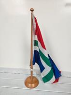Groningse vlag op een vlaggenstok, Diversen, Vlaggen en Wimpels, Ophalen of Verzenden, Zo goed als nieuw