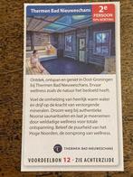 Kortingsbon sauna Thermen Bad Nieuweschans, Tickets en Kaartjes, Drie personen of meer, Kortingsbon, Spa of Sauna